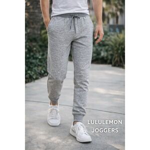 Lululemon At Ease Joggers Pants Gray Sweatpants Size S Men's Textured Athletic